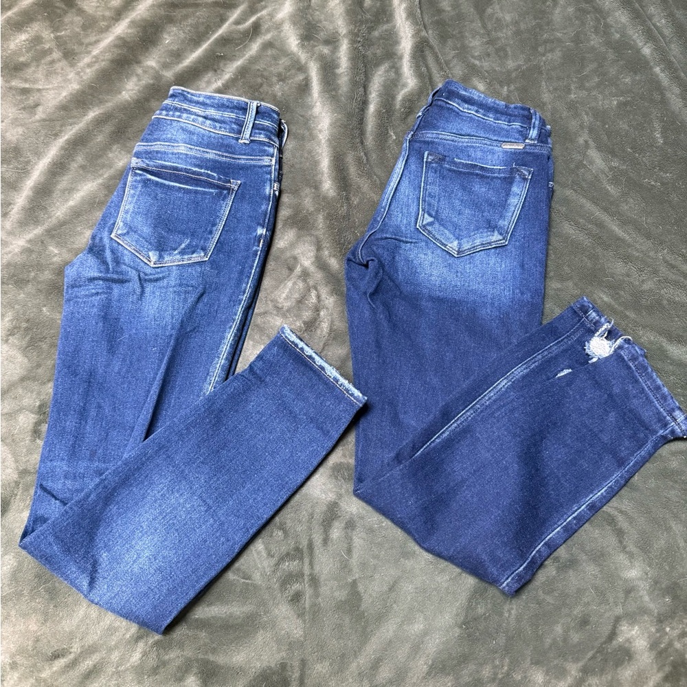 3 KanCan Blue Skinny Jeans Sleek Fit Denim and 1 Bridge by Gly